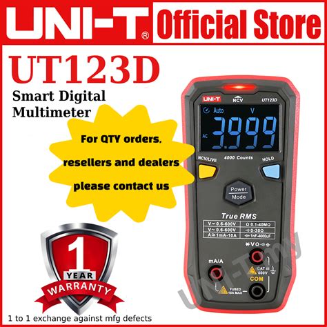 Uni T Ut D Smart Digital Multimeter Lazada