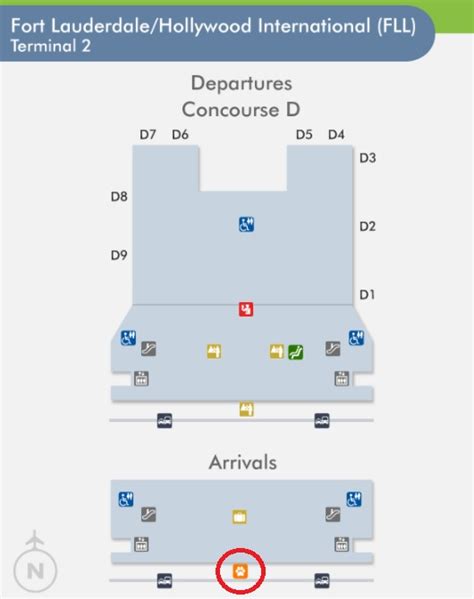 Fort Lauderdale Airport Terminal Map