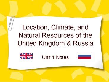 PPT Location Climate And Natural Resources Of The United Kingdom