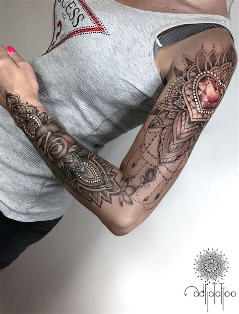 Beautiful Ornamental Tattoo Tattoo Artist Adrianna Sak Adria Tattoo