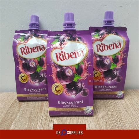 Jual Ribena Blackcurrant Drink 330ml Minuman Buah Anggur Fruit Pouch