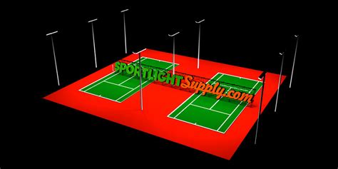 Tennis Court Lighting Layout – How to Arrange LED Lights in Tennis ...