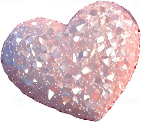 Valentines Day Heart Objects And Crystal Diamonds 17419819 Png