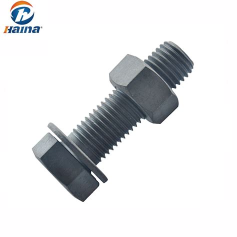 Grade Hdg Hot Dip Galvanized Hex Bolts Din And Hex Nuts With