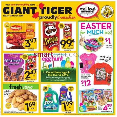 Giant Tiger flyer Mar 13 to 20