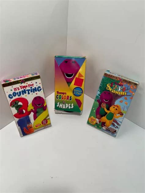 BARNEY VHS LOT of 4 Rare VHS Zoo Valentine Halloween Great Adventure $13.30 - PicClick CA