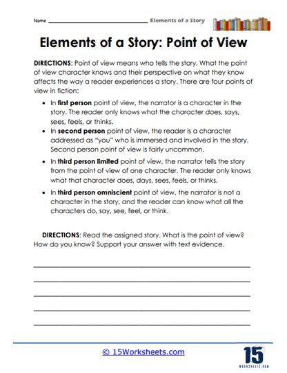 Elements of a Story Worksheets - 15 Worksheets.com