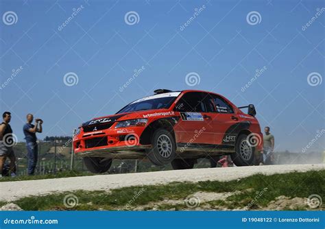 Mitsubishi Lancer Evo X Jumping Editorial Photography - Image of motori ...