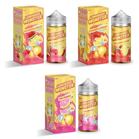 [freebase] Lemonade Monster Strawberry Lemonade Freebase 100ml Usa