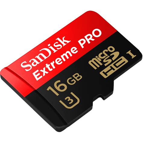 16 GB SanDisk Extreme Pro MicroSDHC Class 10 Retail MicroSD Karten