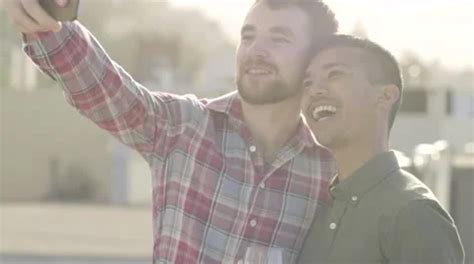Cute Gay Couple Take A Selfie Together A Stock Video Pond