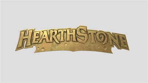 Hearthstone Logo Download Free 3d Model By Alessandro Zanetti