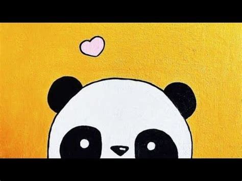 Easy panda canvas painting for beginners - YouTube | Schilderijen ...