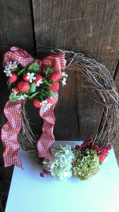 Spring Strawberry Wreath Strawberry Wreath Diy Crafts I Craft