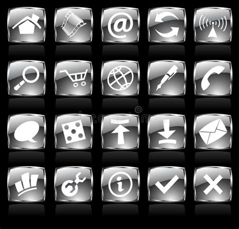 Black web icons. Black glossy web icons with metallic frames #Sponsored , #Ad, #Sponsored, #web ...