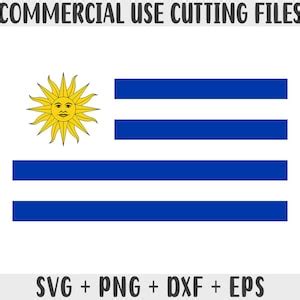 Uruguay Flag SVG Original Colors, Uruguay Flag Png, Commercial Use for ...