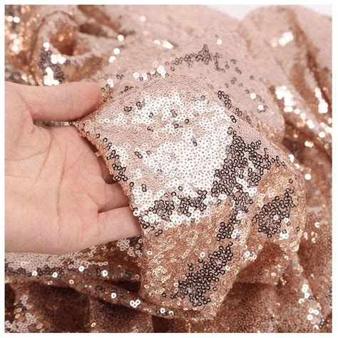 Champagne Sequin Fabric