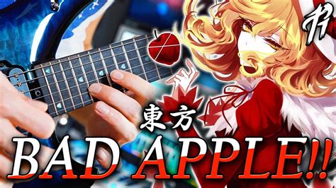 Bad Apple Original Version Touhou Metal Cover By Richaadeb