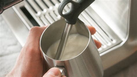 How To Steam Milk On The Breville Sage Barista Express — Brewing With