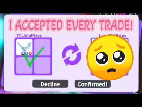 Accepting Every Trade In Adopt Me Roblox Youtube