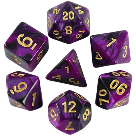 Dice DND Game Dice Role Dice Mixing Colours Dice Set With Bag 9 ...