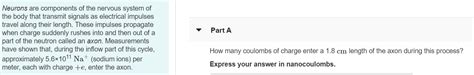 Solved Part A Neurons are components of the nervous system | Chegg.com 