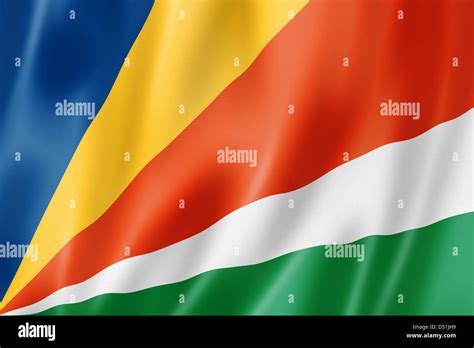 Bandera De Seychelles Render Tridimensional Textura Satinada Fotografía De Stock Alamy