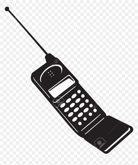 Phone Mobile Clipart Black And White Clipartxtras In - Old Cell Phone ...