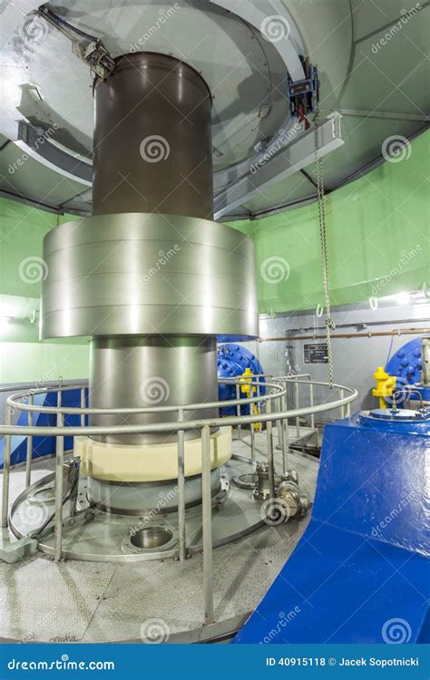 Turbine in Hydroelectric Power Plant Stock Photo - Image of generation ...