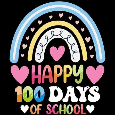 Premium Vector 100th Days Of School Hundred Days T Shirt Design