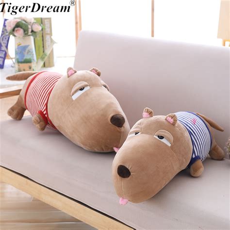 New One Piece Cute Big Head Dog Doll Plush Toys Pp Cotton Stuffed Dogs