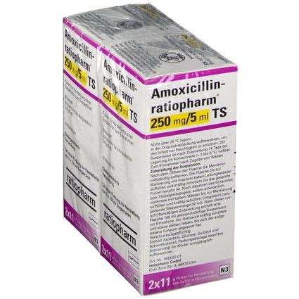 Amoxicillin Ratiopharm Mg Ml Ts X Ml Mit Dem E Rezept Kaufen