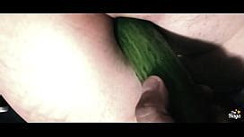 Using Both Holes A Cucumber On Her Ass And My Dick On Her Pussy Amazing Video Xnxx