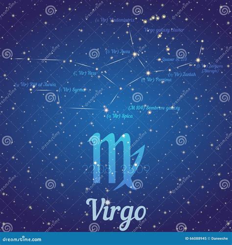 Constellation Virgo Royalty-Free Stock Photography | CartoonDealer.com ...