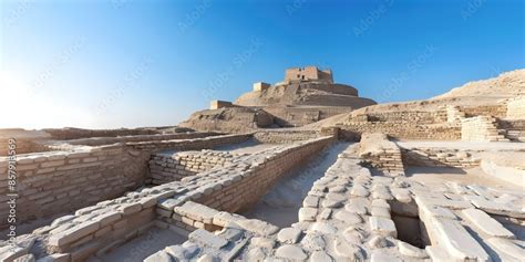 Architectural Wonders Mohenjo-Daro's Iconic Structures in Sindh, Pakistan. Concept Ancient ...