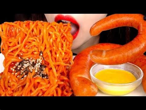 ASMR SPICY FIRE NOODLES MUKBANG EATING SOUNDS Bigbites Mukbang