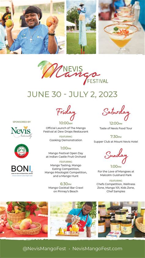 June 30 July 02 2023 Nevis Mango Festival