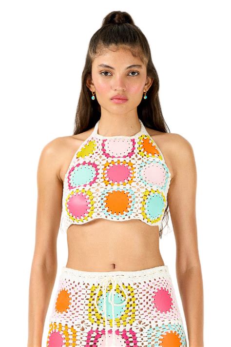 Taffy Hand Crochet Crop Top My Beachy Side Luxury Resort Wear