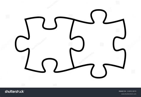 Two Puzzle Pieces Fitting Together