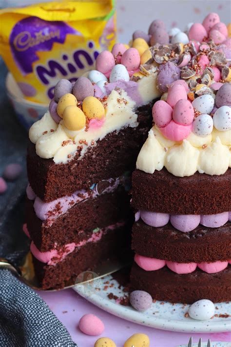 Mini Egg Chocolate Cake Janes Patisserie Easter Baking Easter