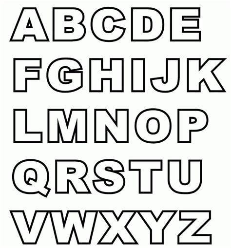 Alphabet Printable Letters Free | Printable Alphabet Letters