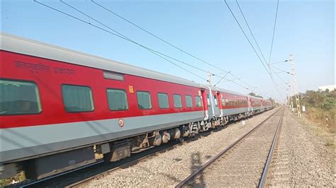 1st LHB Run Of 22159 Mumbai CSMT MGR Chennai Central SF Express YouTube