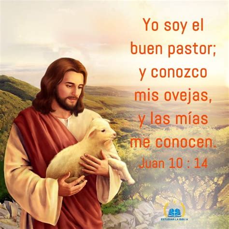 Jesus Holding A Lamb In His Arms With The Words Yo Soy El Buen Pastor Y