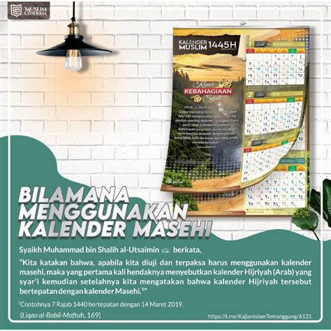 Jual Kalender Muslim Hijriyah Kalender Hijriyah H Shopee