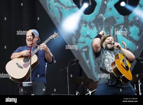 Norrkoping 2016 07 01 Tenacious D Kyle Gass And Jack Black On Stage At Bravalla Festival In