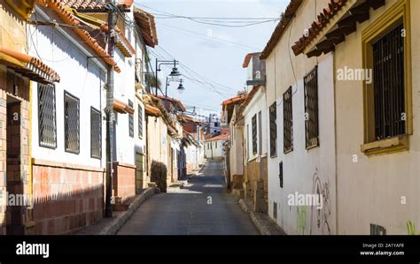 Street View From Sucre Bolivia Bolivian Town Stock Photo Alamy