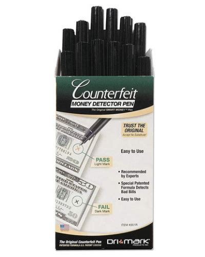 Counterfeit Detector Pens Made In The Usa Dri Mark Products Inc