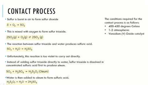 Chapter 12 Sulfur Flashcards Quizlet