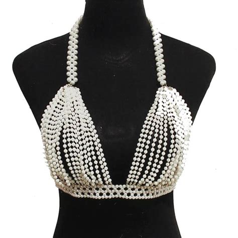 Pearl Body Chain Bra Wholesale Fashion Jewelry