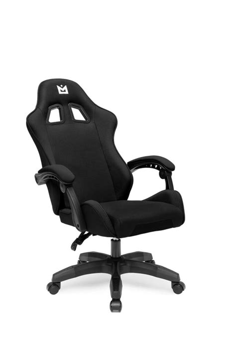 Fotel Gamingowy Imba Strider Black Czarny Tkanina Ergonomiczny Imba